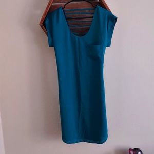 Velvet Heart teal mini dress (S)